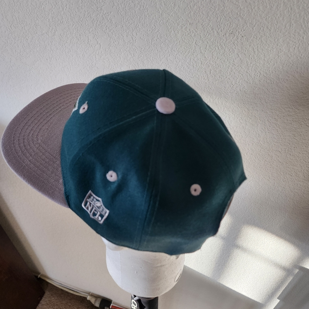 Y2K Leader Of Generation Apparel Philadelphia Eagles Green and Gray Snapback Cap - Picture 7 of 15